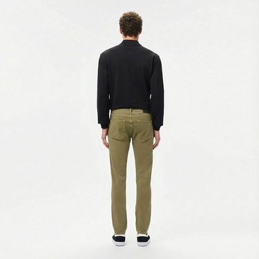  Lacoste Erkek Slim Fit Haki Jean Pantolon