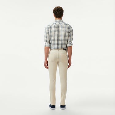  Lacoste Erkek Slim Fit Krem Jean Pantolon