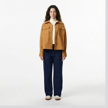  Lacoste Kadın Kahverengi Gömlek