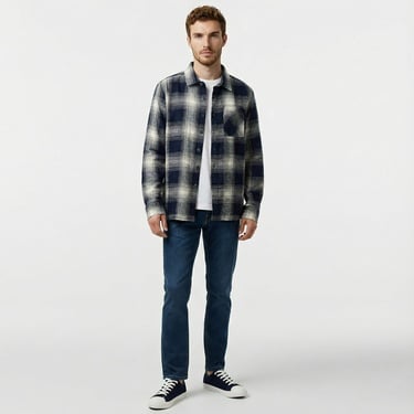  Nautica Erkek Lacivert Classic Fit Gömlek