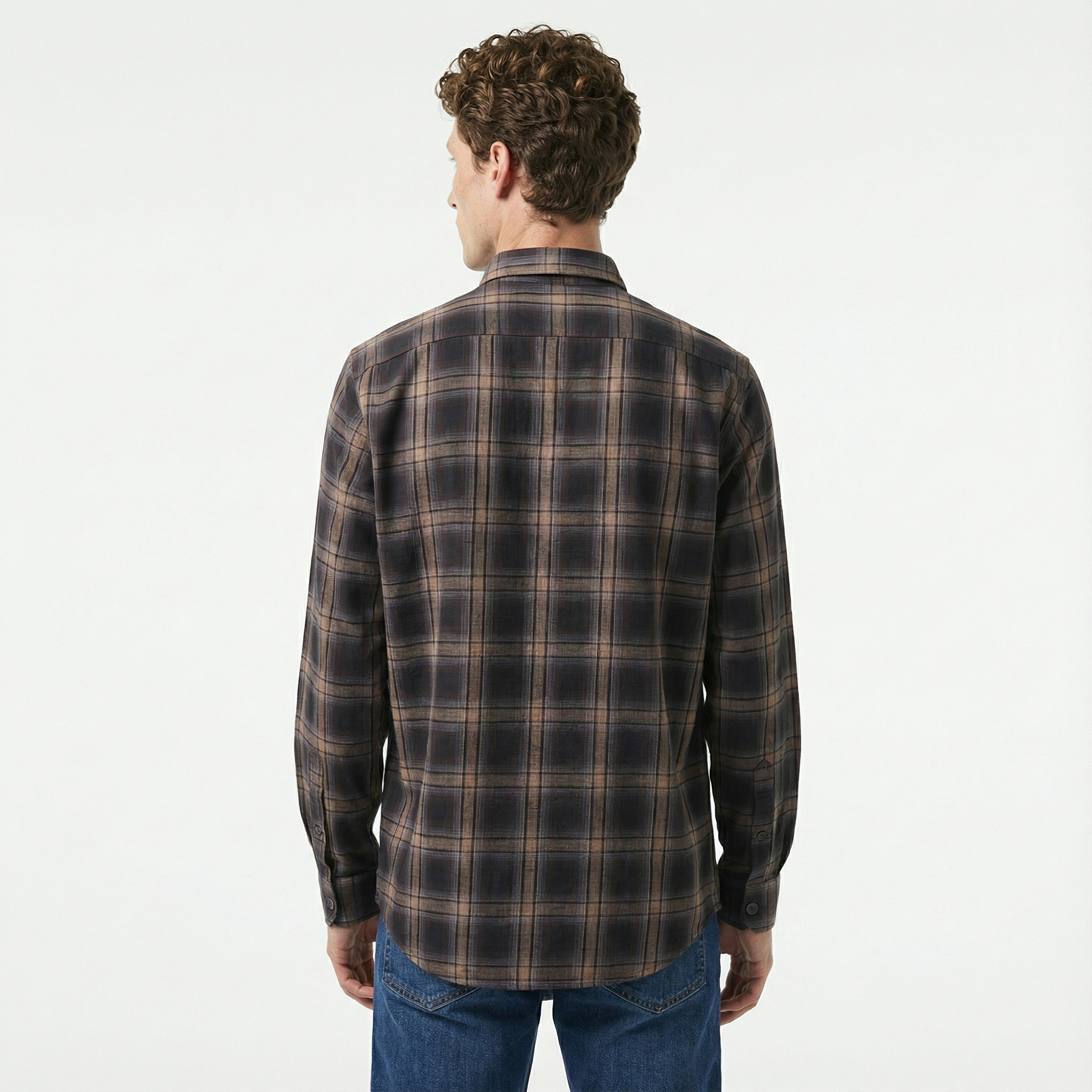  Nautica Erkek Kahverengi Classic Fit Gömlek