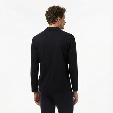  Nautica Erkek Siyah Classic Fit Polo Yaka T-Shirt