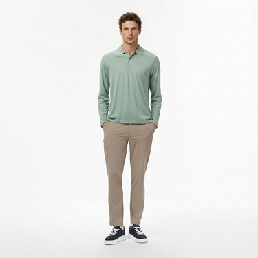  Nautica Erkek Yeşil Classic Fit Polo Yaka T-Shirt