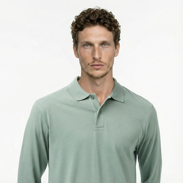  Nautica Erkek Yeşil Classic Fit Polo Yaka T-Shirt