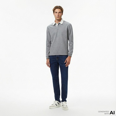  Nautica Erkek Lacivert Skinny Straight Pantolon