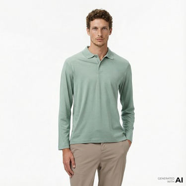  Nautica Erkek Yeşil Classic Fit Polo Yaka T-Shirt