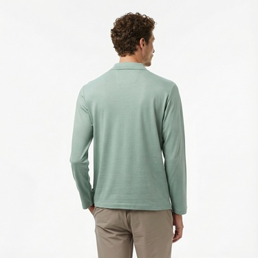  Nautica Erkek Yeşil Classic Fit Polo Yaka T-Shirt