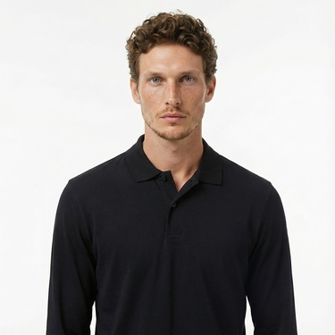  Nautica Erkek Siyah Classic Fit Polo Yaka T-Shirt