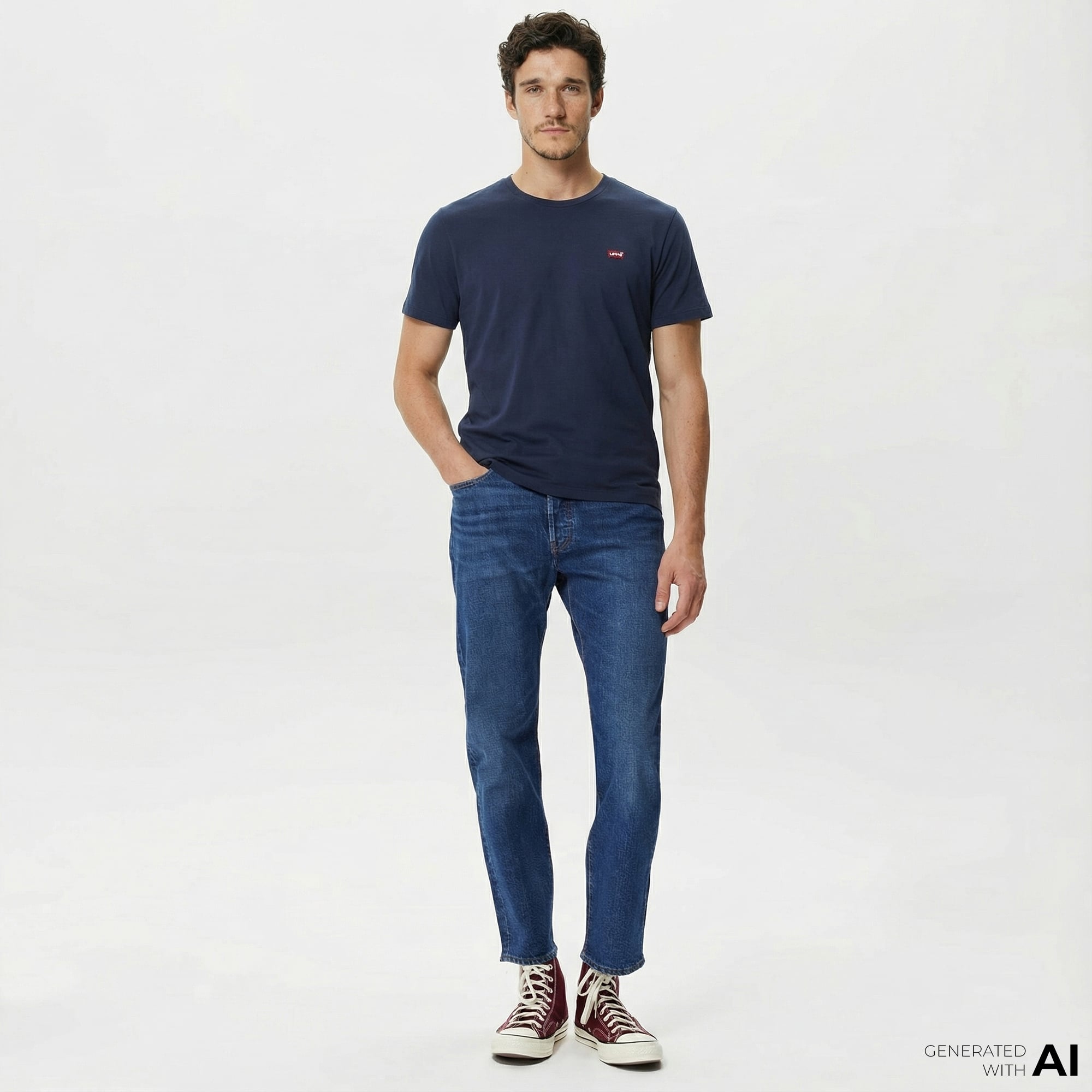  Levi's 501 Original Erkek Lacivert Jean