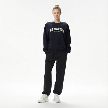  P.E Nation Heritage Kadın Koyu Lacivert Sweatshirt