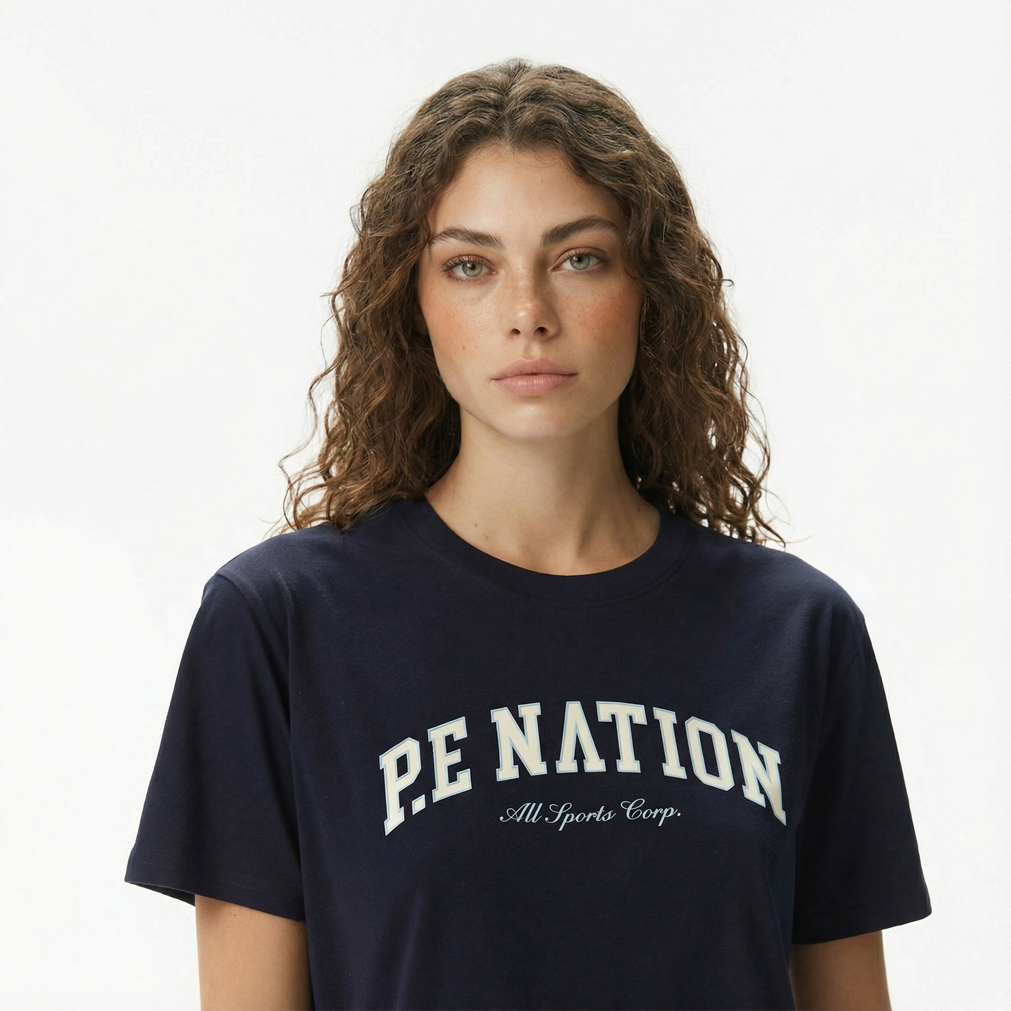  P.E Nation Heritage Kadın Lacivert T-Shirt