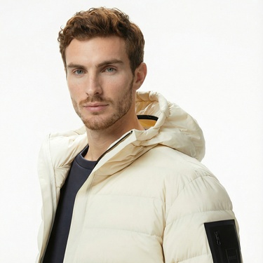  Boss Riplite Erkek Beyaz Mont