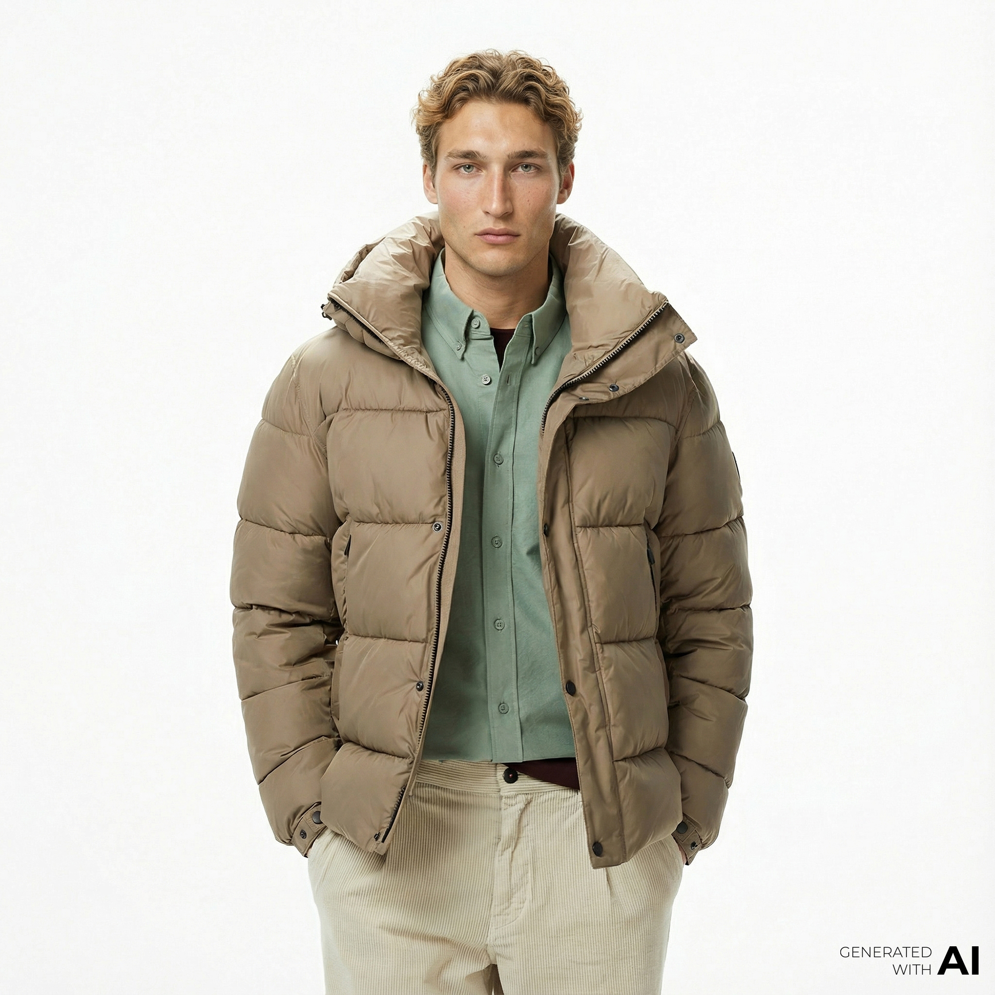  Boss Omaris Erkek Yeşil Mont