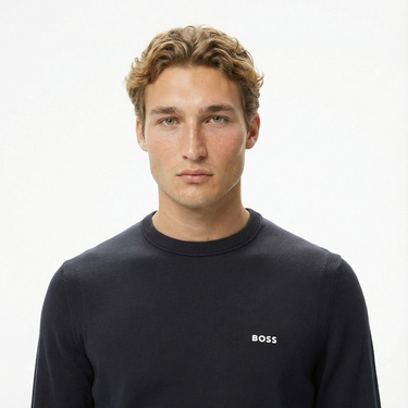  Boss Ever-X Erkek Lacivert Triko