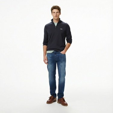  Boss Ever-X Erkek Lacivert Triko