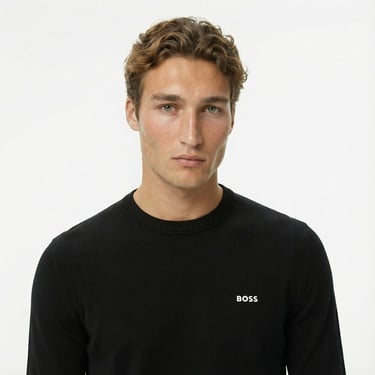  Boss Ever-X Erkek Siyah Triko