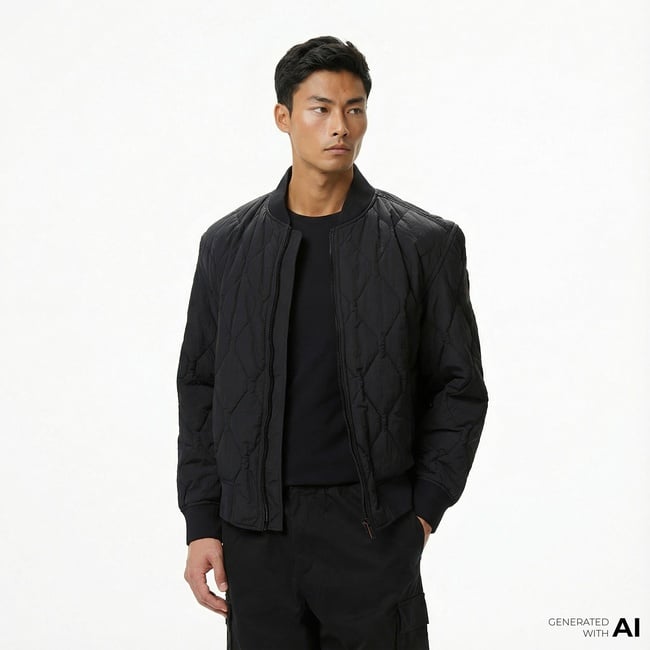  Boss Osnape Erkek Siyah Mont