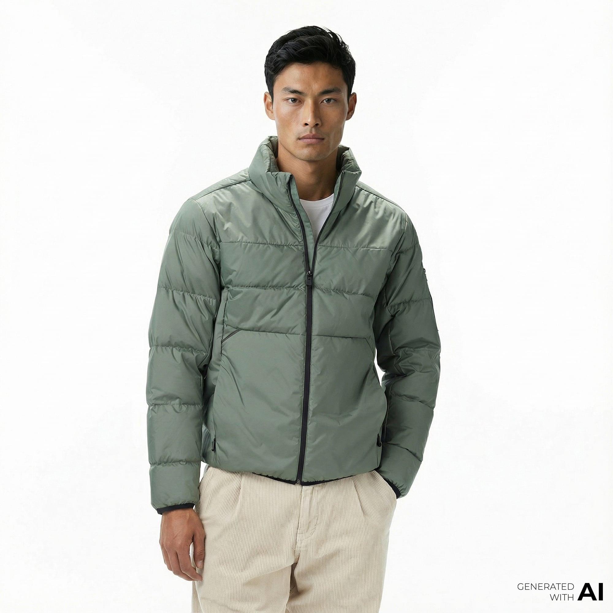 Boss Urbanex Puffer Erkek Yeşil Mont