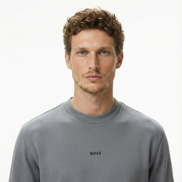  Boss Erkek Gri Sweatshirt
