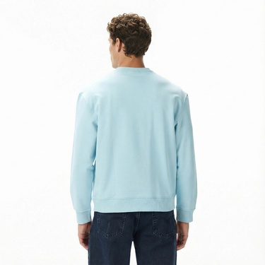  Calvin Klein Terry Monologo Erkek Mavi Sweatshirt