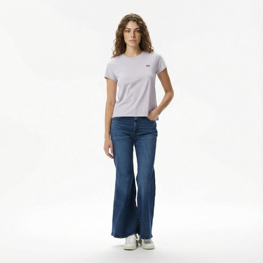  Levi's Perfect Kadın Lila T-Shirt