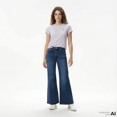  Levi's Bootcut Romantic Story Kadın Mavi Jean