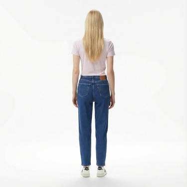  Levi's 80S Mom Jean Tough Cookie Kadın Koyu Mavi Jean