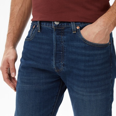 Levi's 501 Original Local Block Crusher Erkek Koyu Mavi Jean