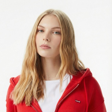  Levi'S Everyday Zip Kadın Kırmızı Sweatshirt