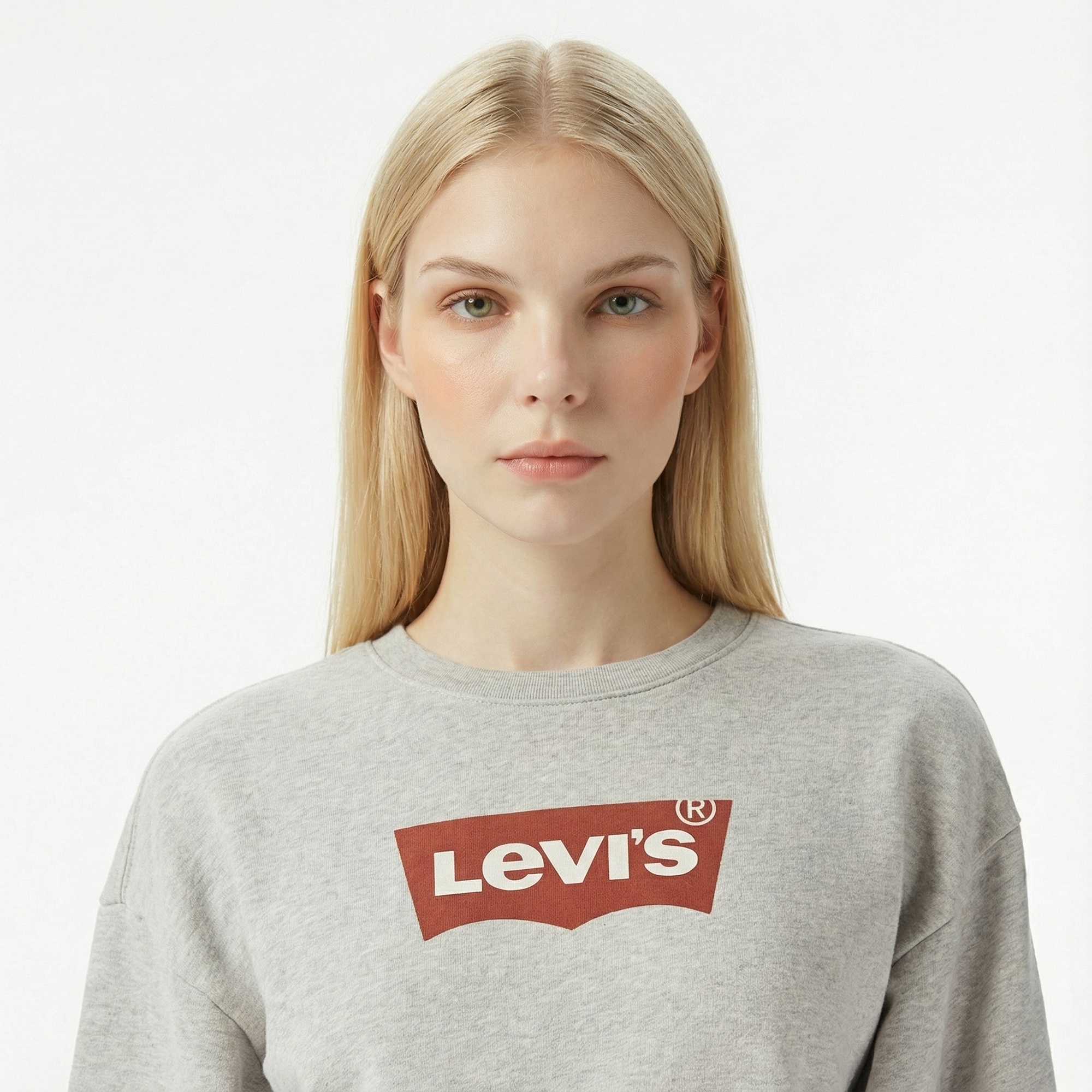 Levi'S Iconic Heritage Kadın Gri Sweatshirt