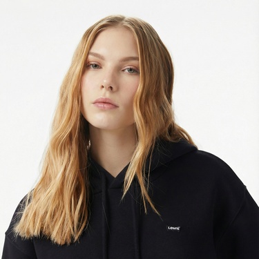  Levi'S Everyday Caviar Kadın Siyah Sweatshirt