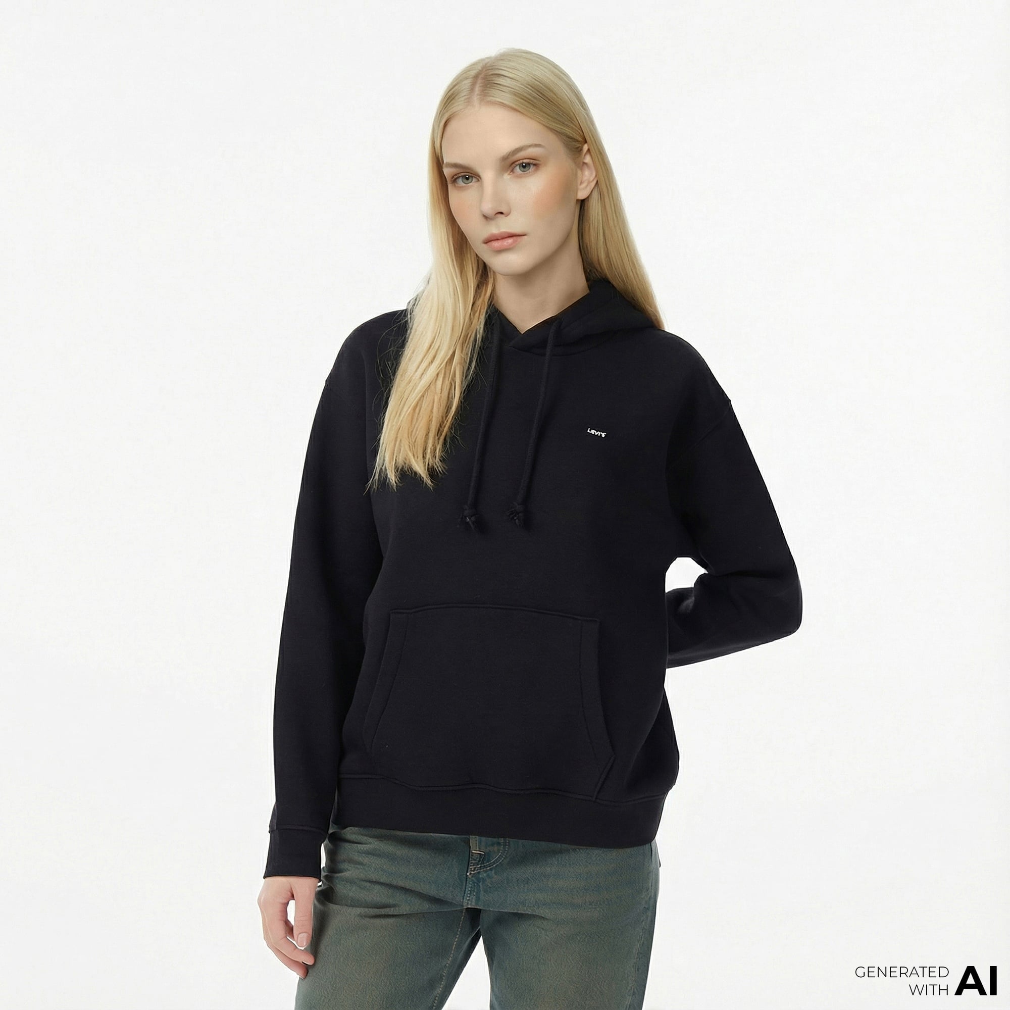 Levi'S Everyday Caviar Kadın Siyah Sweatshirt