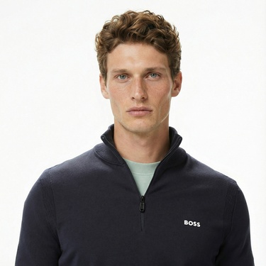  Boss Ever-X Erkek Lacivert Triko