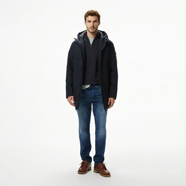  Boss Hexatech Erkek Lacivert Parka