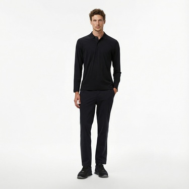  Nautica Erkek Siyah Classic Fit Polo Yaka T-Shirt