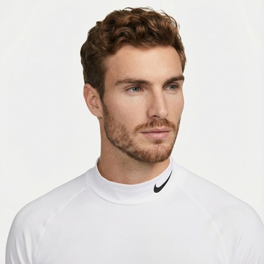  Nike Pro Dri-Fit Erkek Beyaz Uzun Kollu T-Shirt