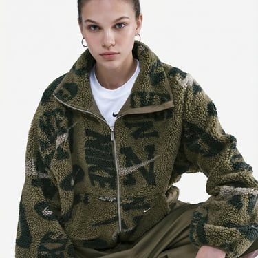  Nike Sportswear Street Sherpa Kadın Haki Ceket