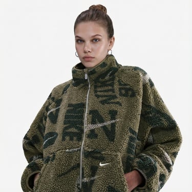  Nike Sportswear Street Sherpa Kadın Haki Ceket