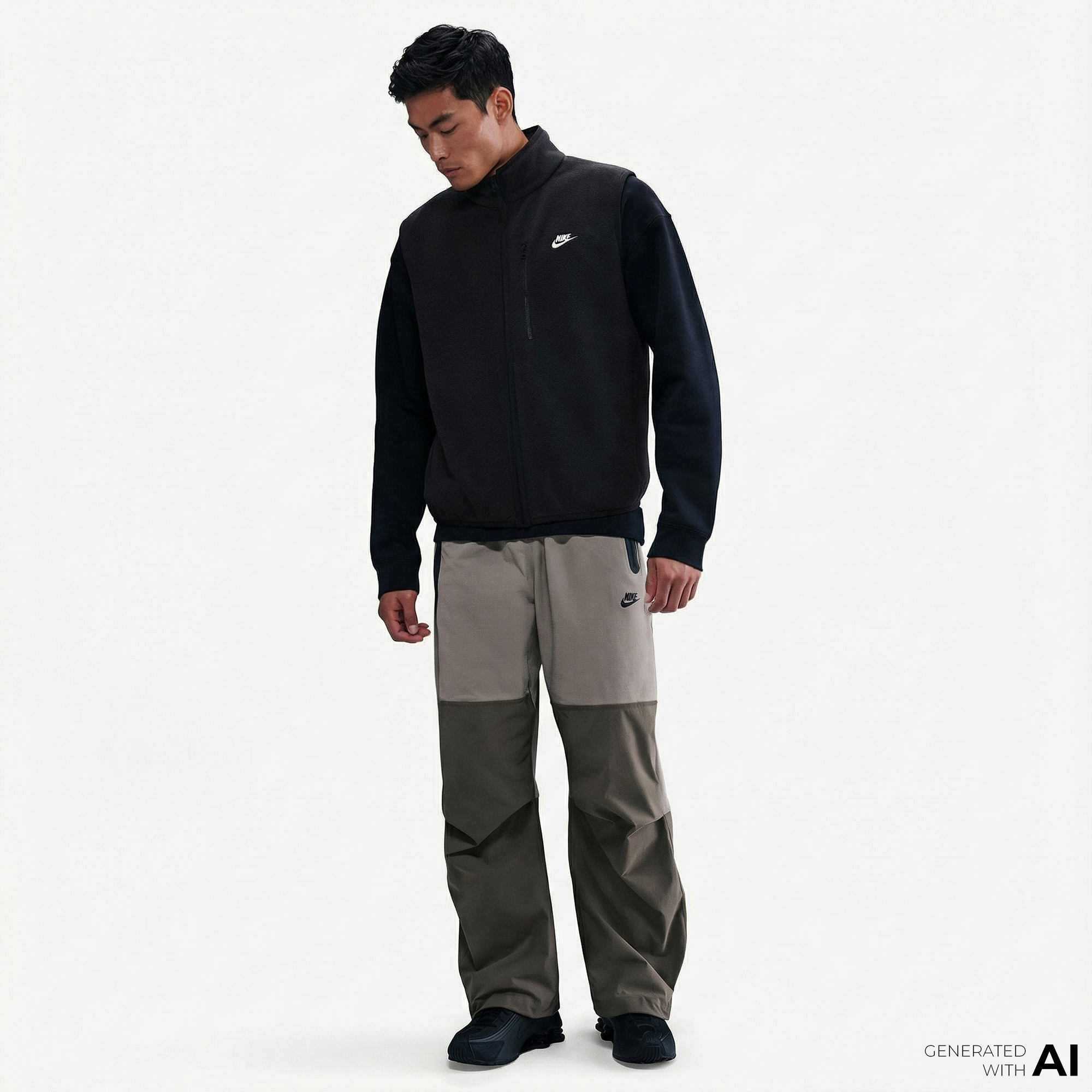  Nike Sportswear Club Winterized Erkek Siyah Yelek