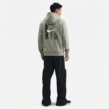  Nike Air Pullover Erkek Yeşil Kapüşonlu Hoodie