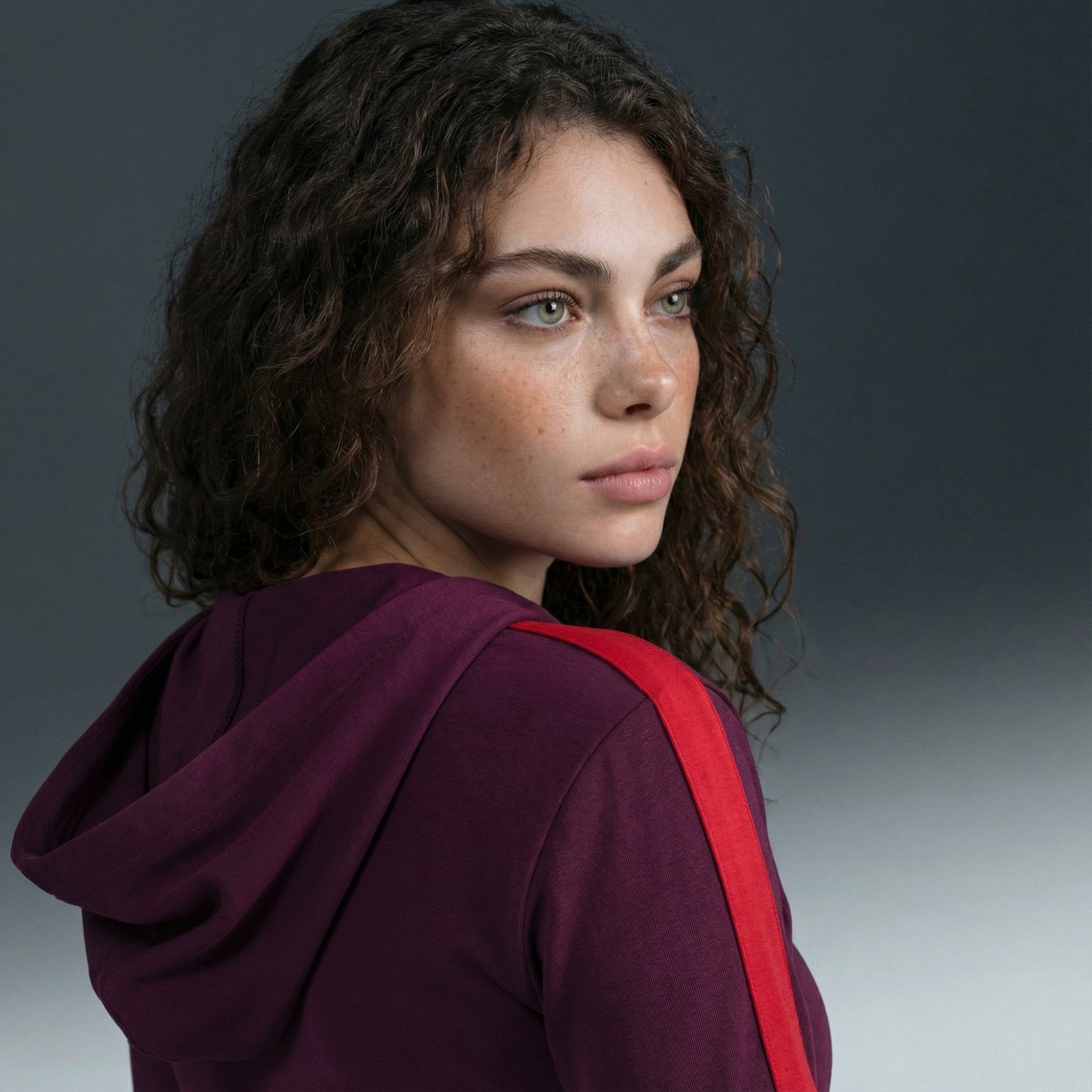 Nike Sportswear Full-Zip Hooded Kadın Bordo Hoodie