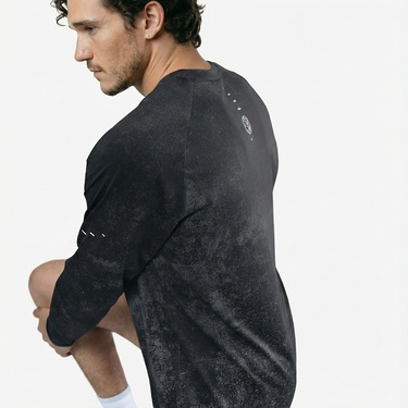  Nike Dri-Fit Stride Erkek Siyah Uzun Kollu T-Shirt