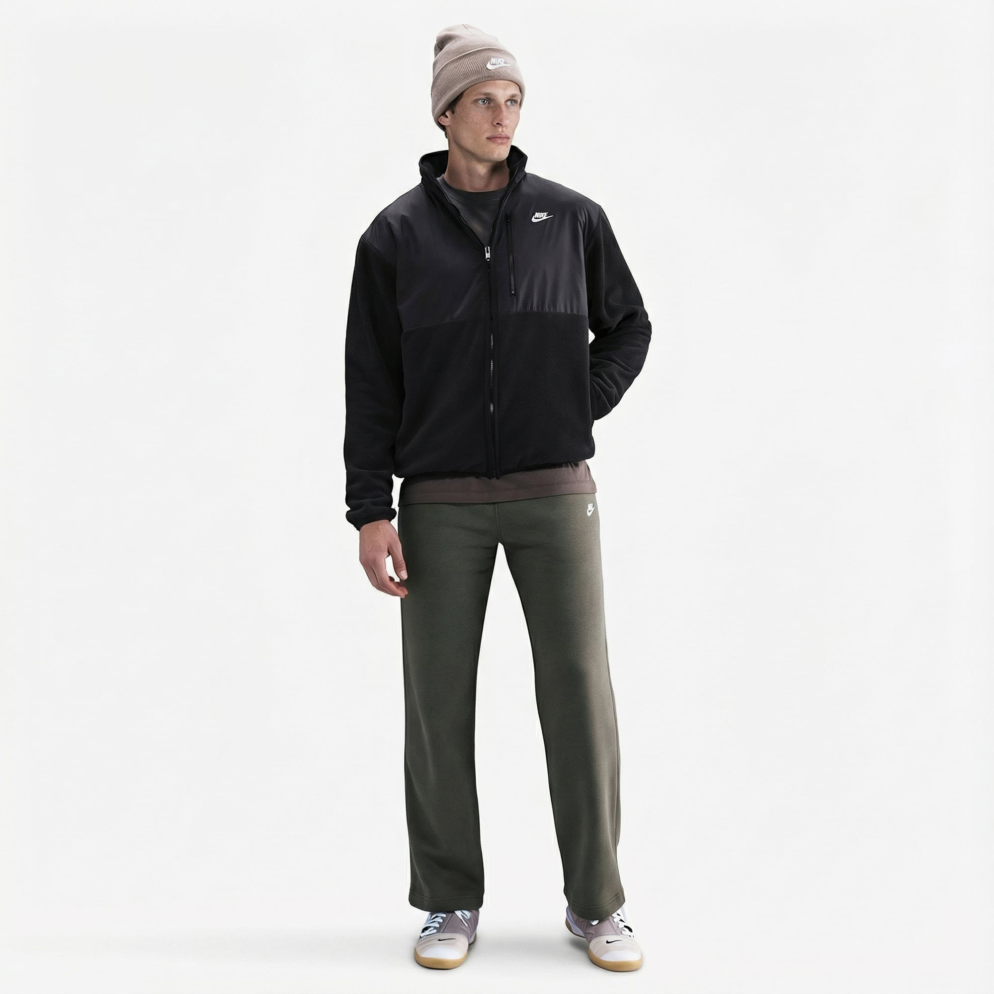 Nike Sportswear Club Winterized Erkek Siyah Ceket