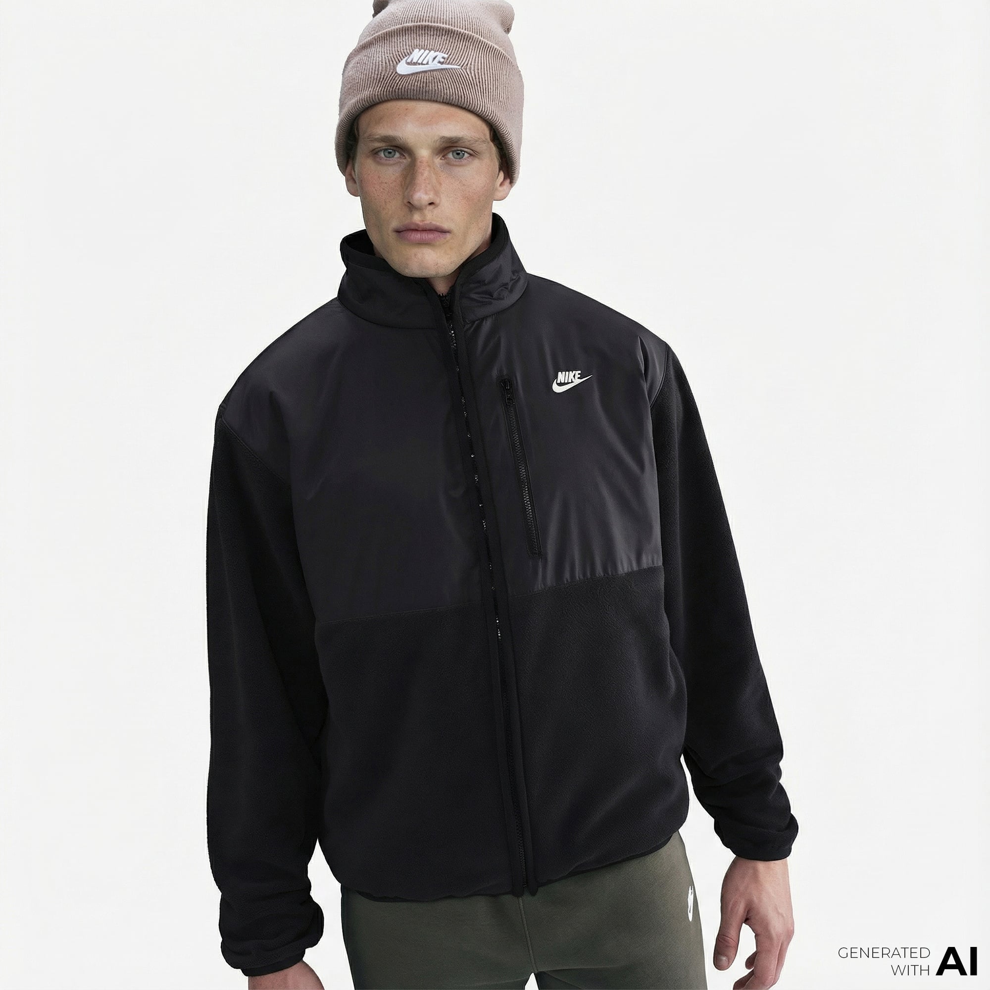 Nike Sportswear Club Winterized Erkek Siyah Ceket