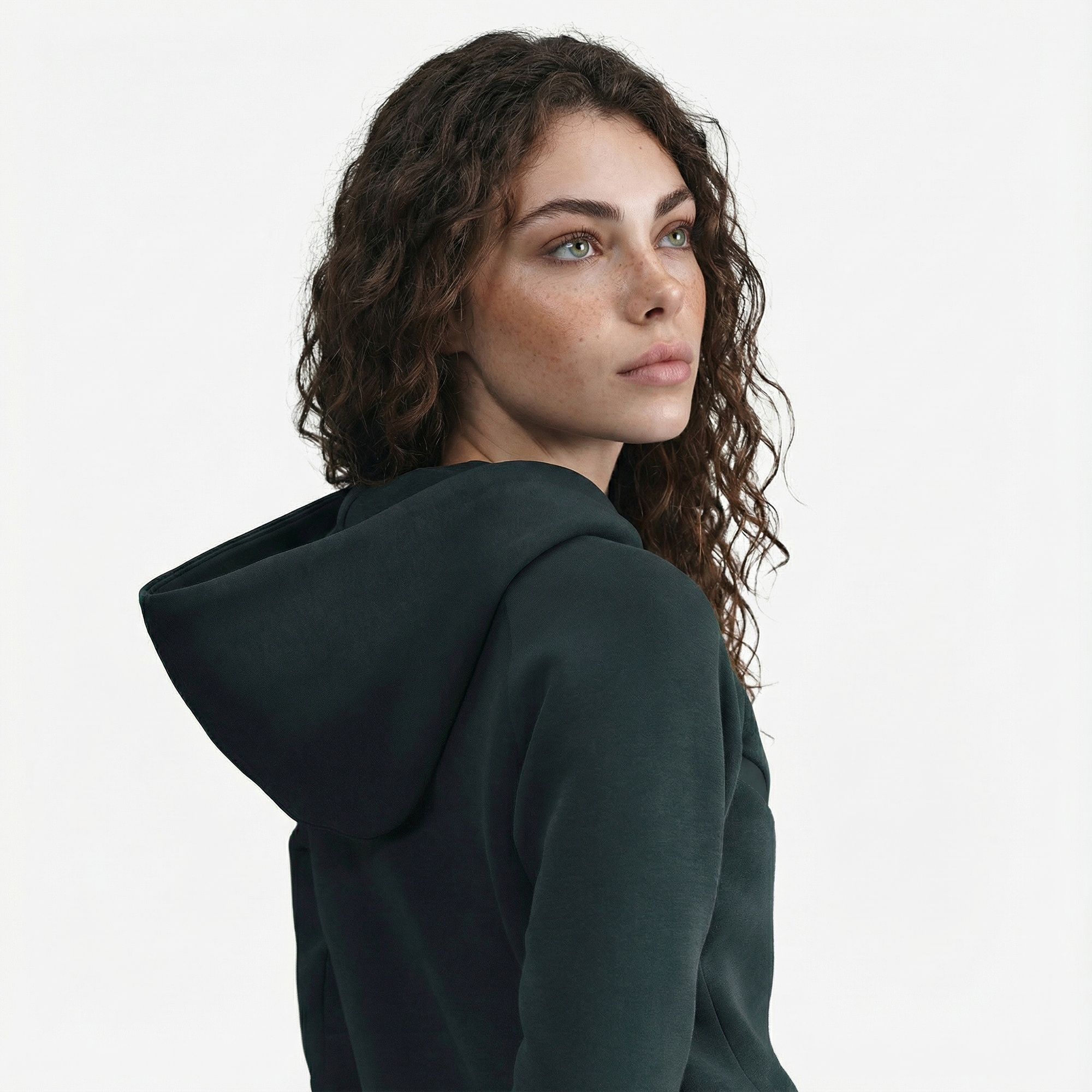 Nike Sportswear Tech Fleece Windrunner Kadın Yeşil Eşofman Üstü