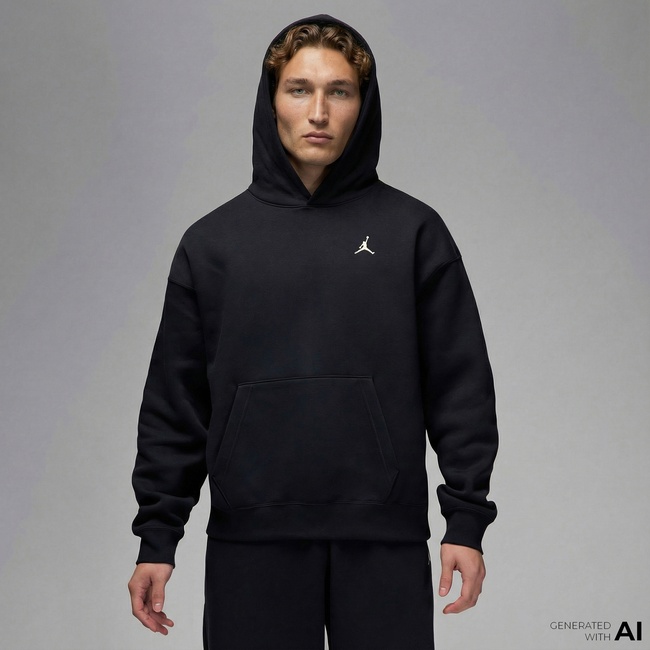  Jordan Brooklyn Fleece Erkek Siyah Sweatshirt