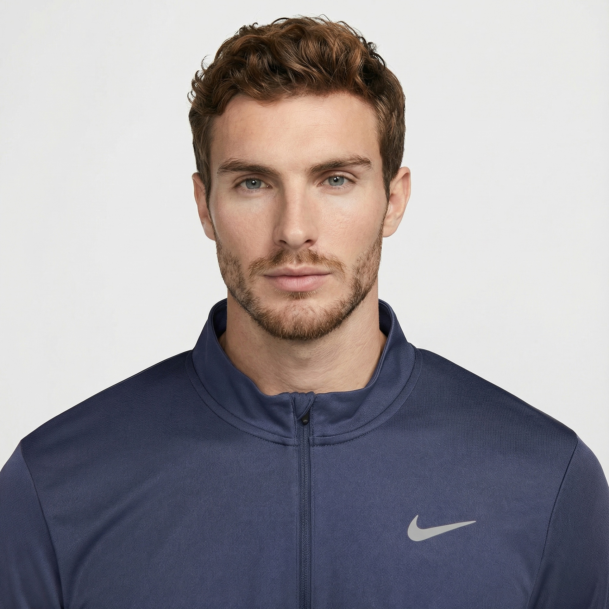 Nike Dri-Fit Pacer Erkek Mavi Uzun Kollu T-Shirt