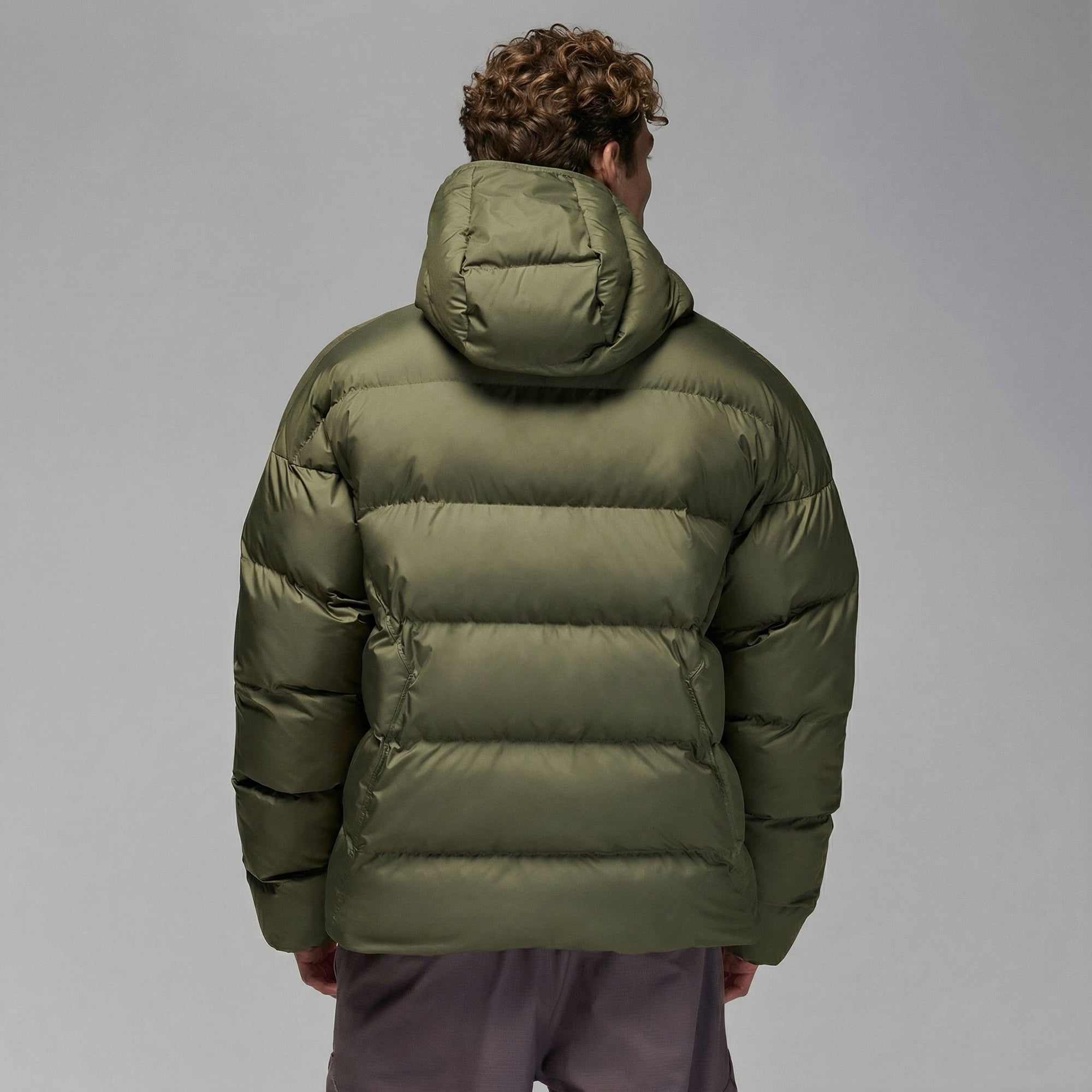 Jordan Brooklyn Puffer Erkek Haki Mont