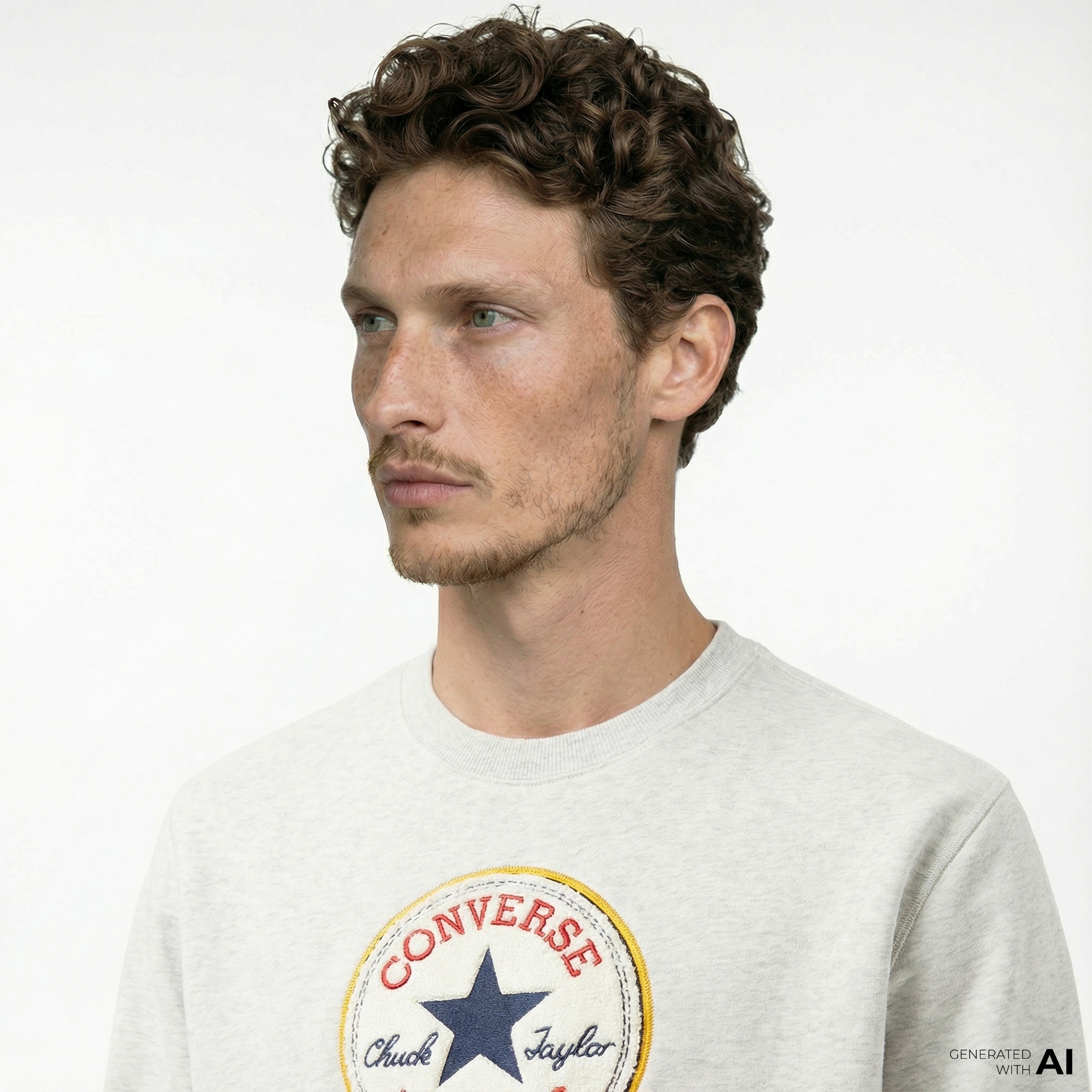 Converse Erkek Gri Sweatshirt