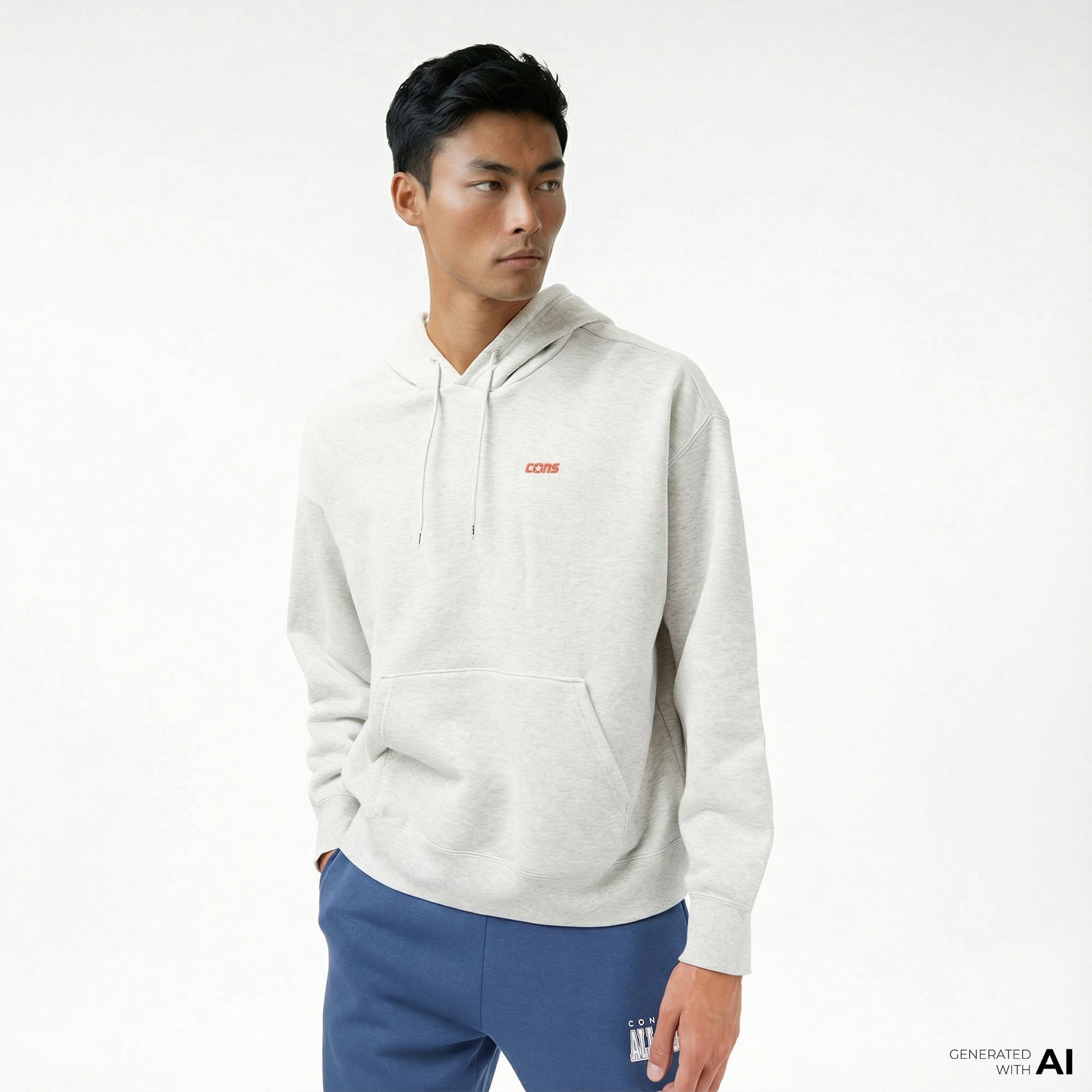  Converse Erkek Gri Sweatshirt